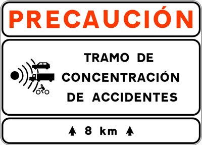 Puntos negros en carreteras españolas